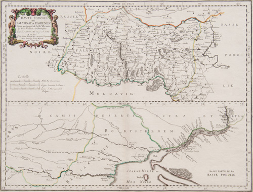 Haute Podolie ou Palatinat de Kamieniec 1665